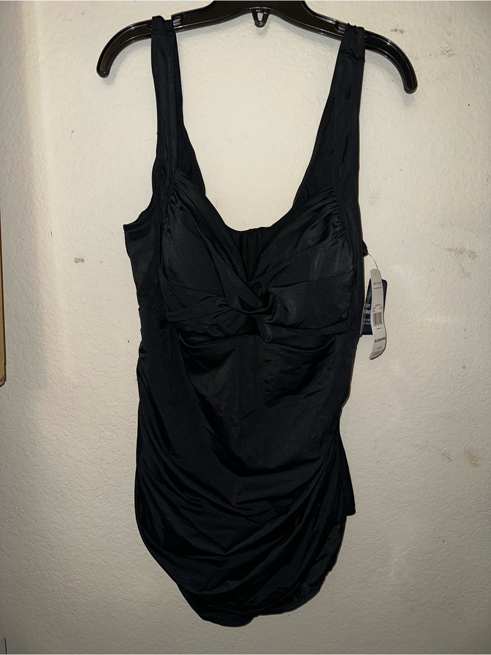 Simply Slim Black One Piece swimsuit plus size 3X BNWT